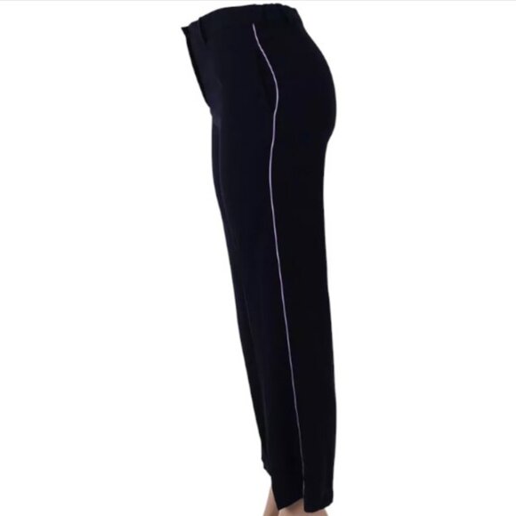Maje navy blue with pink side stripe pants size 38 NWT - Picture 4 of 5